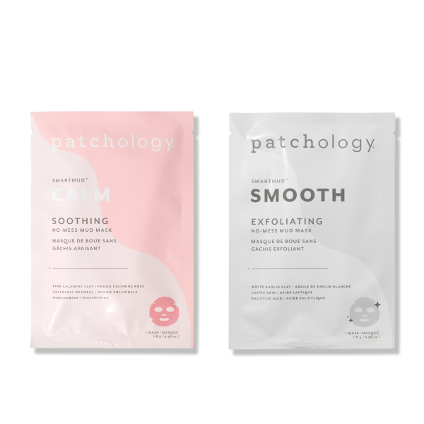 Дуо масок Оновлювальна + Заспокійлива Patchology SmartMud Duo - Smooth + Calm
