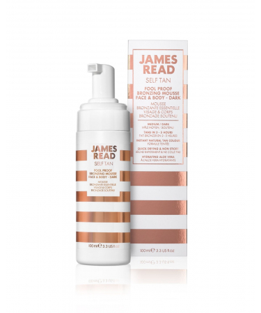 Бронзуючий мус-автозасмага для обличчя і тіла James Read Fool Proof Bronzing Mousse Face & Body - Dark