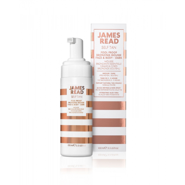 Бронзуючий мус-автозасмага для обличчя і тіла James Read Fool Proof Bronzing Mousse Face & Body - Dark
