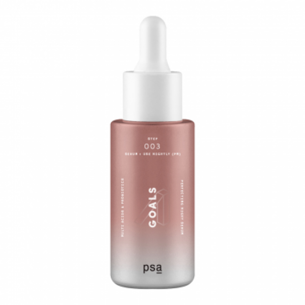 Антиоксидантна нічна сироватка PSA Goals Multi Acids and Probiotics Perfecting Night Serum