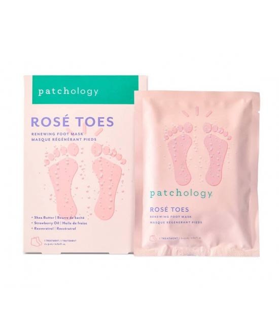 Освіжаюча маска для ніг з екстрактом троянди Patchology Serve Chilled Rosé Toes