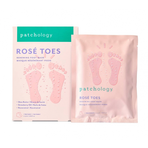 Освіжаюча маска для ніг з екстрактом троянди Patchology Serve Chilled Rosé Toes