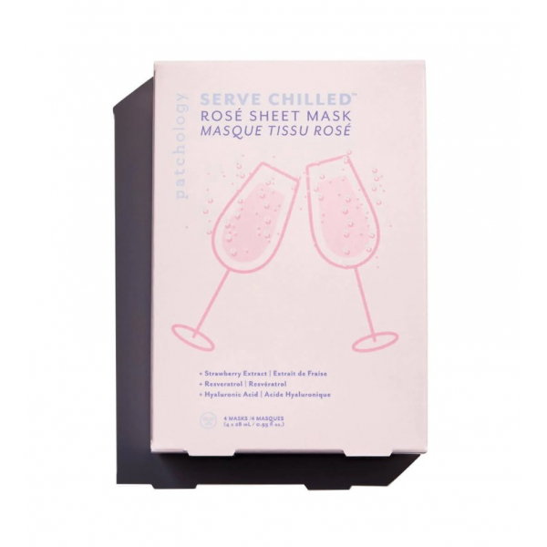 Освіжаюча маска для обличчя з екстрактом троянди Patchology Rosé Sheet Masque