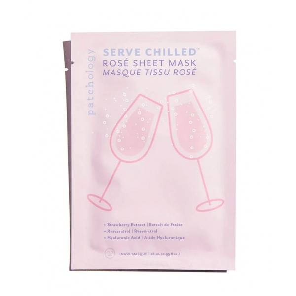 Освіжаюча маска для обличчя з екстрактом троянди Patchology Rosé Sheet Masque