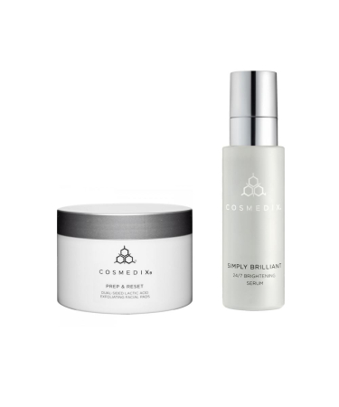 Бандл «Освітлюючий дует» Cosmedix Prep&Reset X Simply Brilliant
