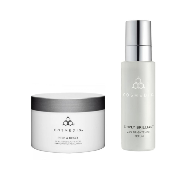 Бандл «Освітлюючий дует» Cosmedix Prep&Reset X Simply Brilliant