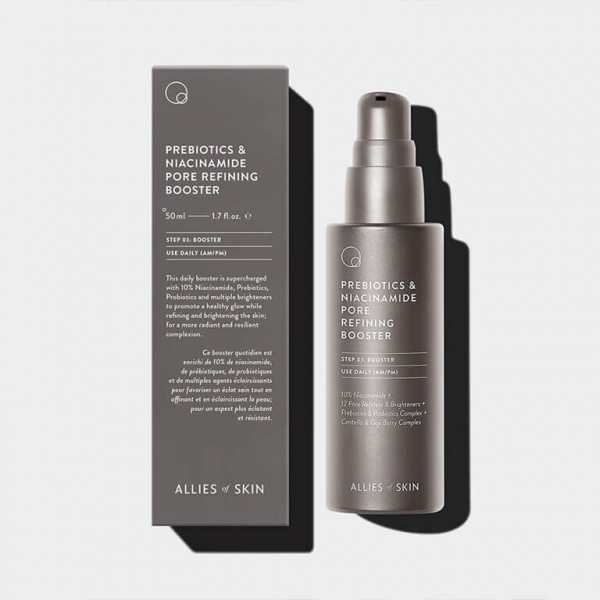 Бустер з пребіотиками та ніацинамідом Allies Of Skin Prebiotics & Niacinamide Pore Refining Booster 