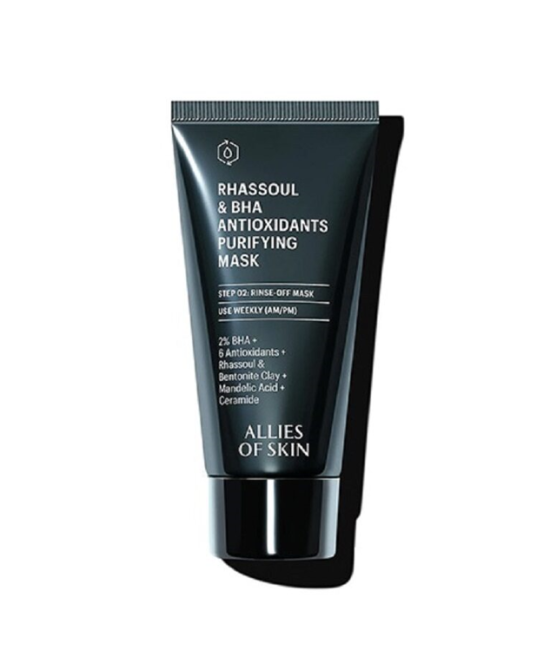 Маска очищуюча для обличчя  Allies of Skin Rhassoul & BHA Antioxidants Purifying Mask