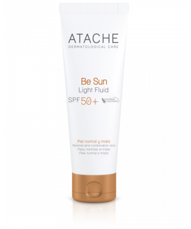Омолоджувальний сонцезахисний крем для всіх типів шкіри Atache BE SUN Light Fluid SPF 50+