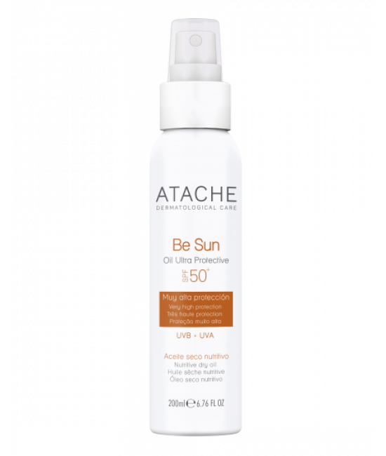 Омолоджувальна сонцезахисна суха олія для тіла Atache BE SUN Oil Ultra Protective SPF50