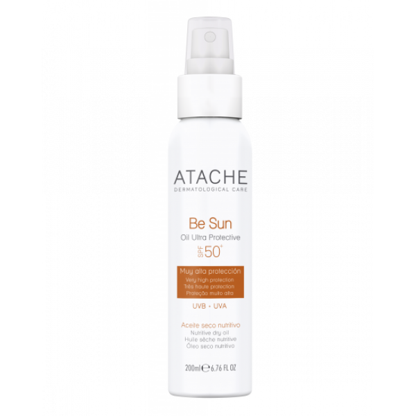 Омолоджувальна сонцезахисна суха олія для тіла Atache BE SUN Oil Ultra Protective SPF50