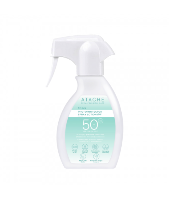 Сонцезахисний лосьйон для тіла SPF50 з антиоксидантною та відновлюючою дією Atache Be Sun Photoprotector Spray Lotion SPF50+ 