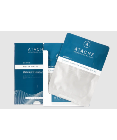 Целюлозна, омолоджувальна маска для обличчя Atache Wrinkle Attack PROMASK VA-B3