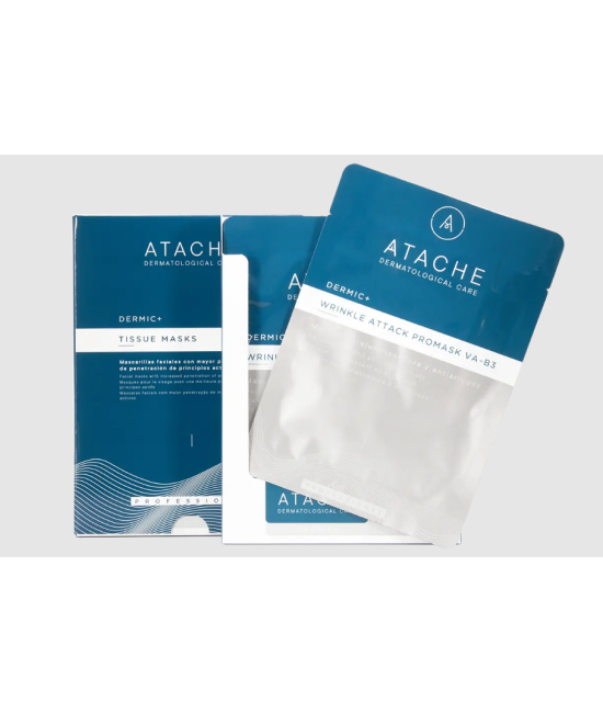 Целюлозна, омолоджувальна маска для обличчя Atache Wrinkle Attack PROMASK VA-B3