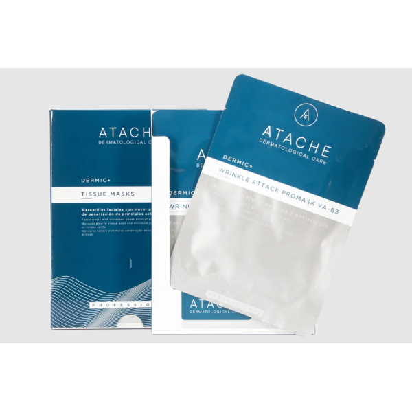 Целюлозна, омолоджувальна маска для обличчя Atache Wrinkle Attack PROMASK VA-B3