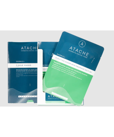 Целюлозна маска для жирної шкіри схильної до акне Atache Purifying Clear Skin PROMASK