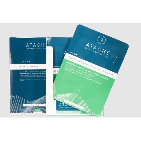 Целюлозна маска для жирної шкіри схильної до акне Atache Purifying Clear Skin PROMASK