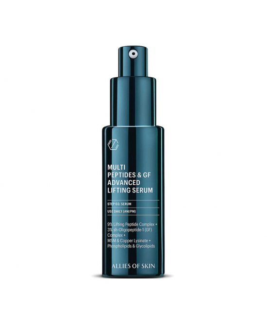 Мультипептидна сироватка з ефектом ліфтингу Allies Of Skin Multi Peptides & GF Advanced Lifting Serum 