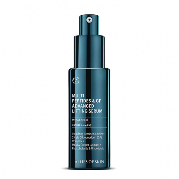 Мультипептидна сироватка з ефектом ліфтингу Allies Of Skin Multi Peptides & GF Advanced Lifting Serum 