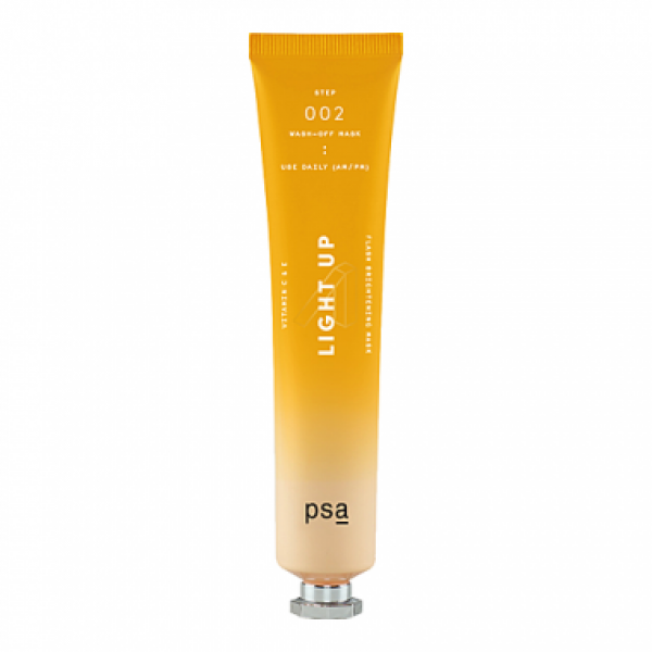 Освітлювальна маска з вітаміном C і E PSA Light Up Vitamin C & E Flash Brightening Mask