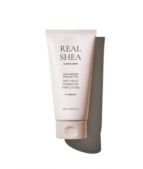Зволожуючий лосьйон для волосся з маслом ши Rated Green Real Shea Cold Pressed Shea Butter Anti-Frizz Hydrating Hair Lotion