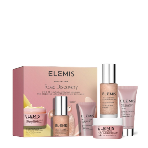 Тріо фаворитів для наповнення та зволоження шкіри з Трояндою Elemis All About Rose Discovery