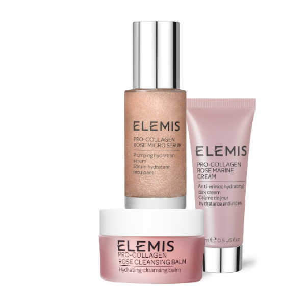 Тріо фаворитів для наповнення та зволоження шкіри з Трояндою Elemis All About Rose Discovery