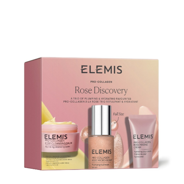 Тріо фаворитів для наповнення та зволоження шкіри з Трояндою Elemis All About Rose Discovery