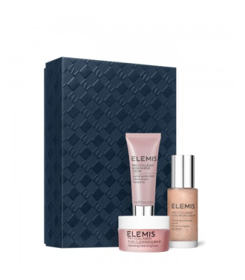 Тріо для зволоження та заспокоєння шкіри з трояндою Elemis Kit: Pro-Collagen Rose Plumping Routine