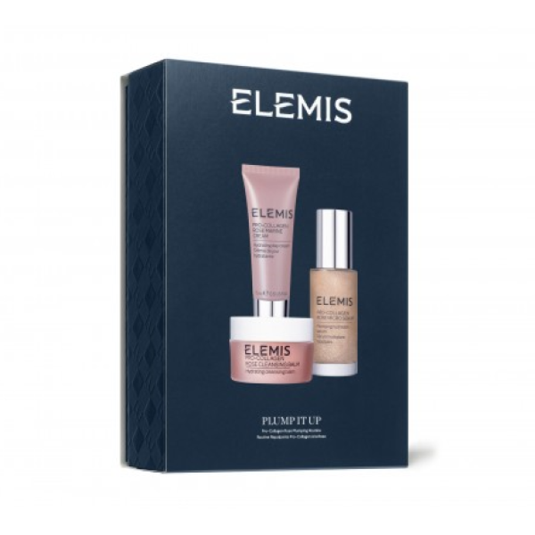 Тріо для зволоження та заспокоєння шкіри з трояндою Elemis Kit: Pro-Collagen Rose Plumping Routine