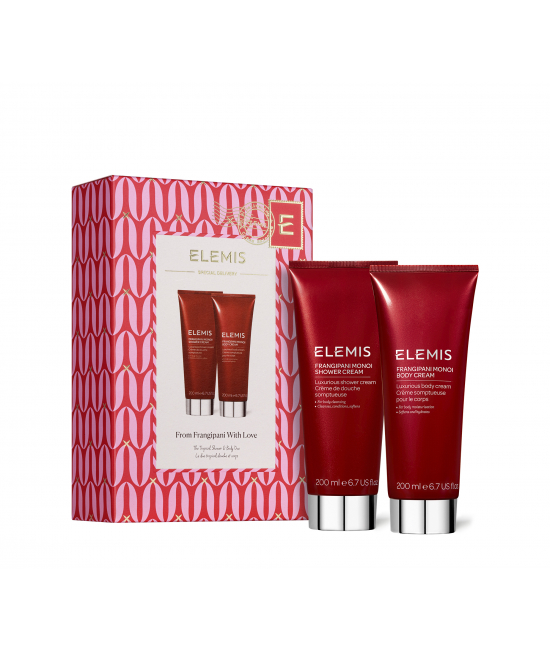 Тропічний дует для душу Франжипані Моноі Elemis The Story of Frangipani Monoi Gift Set