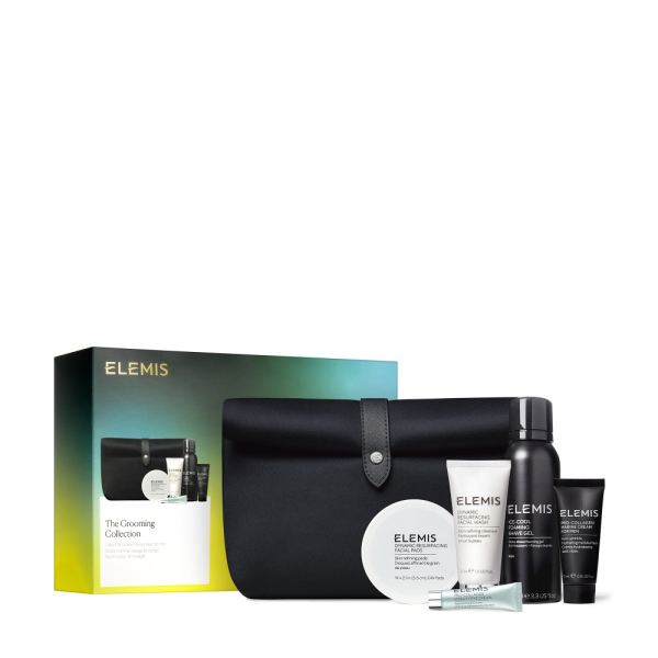 Бестселери для обличчя та тіла в люкс косметичці Для Нього Elemis Kit: The Grooming Collection Travel Skincare Favourites for Him