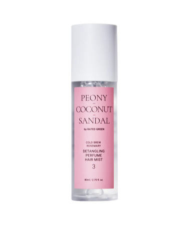 Парфумований міст для волосся півонія-кокос-сандал Rated Green Detangling Perfume Hair Mist Peony-Coconut-Sandal