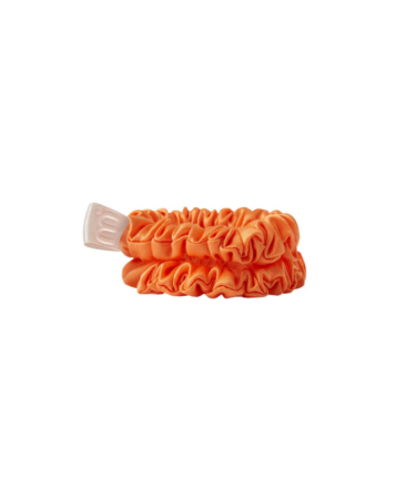 Набір із 2 тонких резинок з натурального шовку Mon Mou mini slim Orange