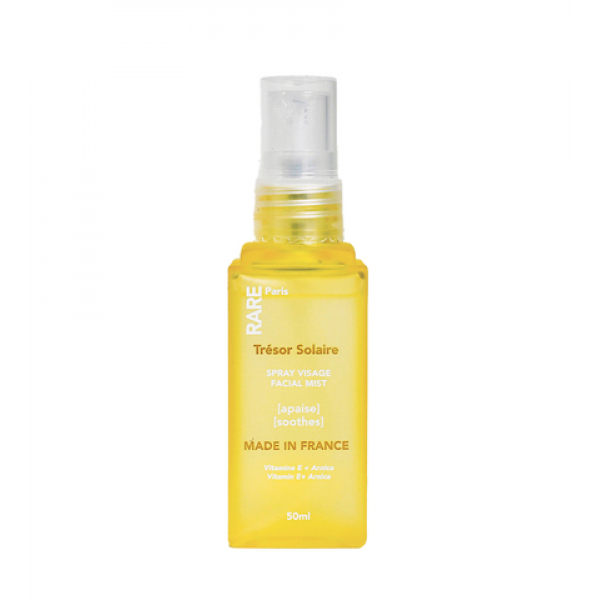 Заспокійливий міст для обличчя з вітаміном Е Rare Paris Trésor Solaire Soothing Facial Mist