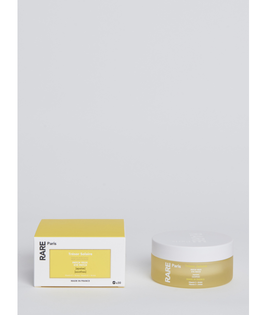 Заспокійливі патчі з вітаміном Е та екстрактом арніки Rare Paris Trésor Solaire Soothing Eye Patch