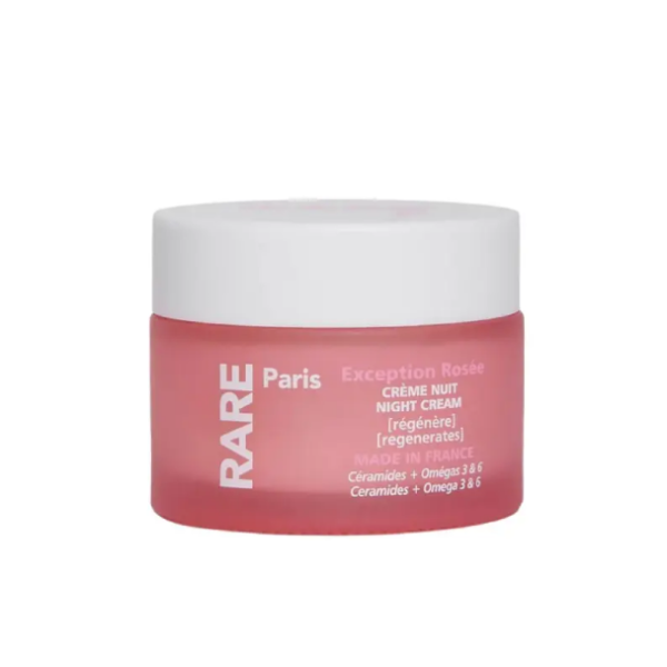 Відновлювальний нічний крем для обличчя з керамідами Rare Paris Exception Rosée Night Cream