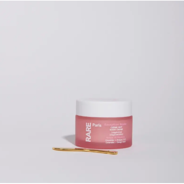 Відновлювальний нічний крем для обличчя з керамідами Rare Paris Exception Rosée Night Cream
