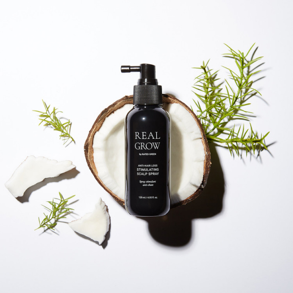 Стимулювальний спрей від випадання волосся Rated Green Real Grow Anti Hair Loss Stimulating Scalp Spray