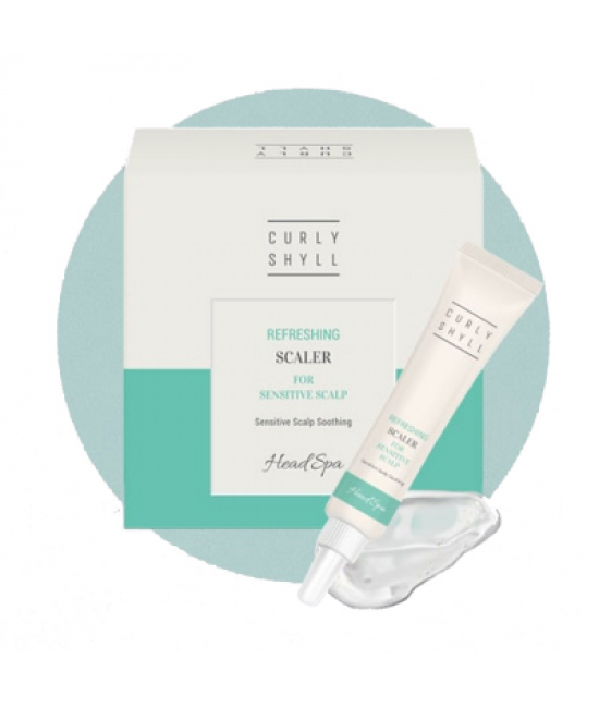 Очищаючий пілінг для чутливої шкіри голови Curly Shyll Refreshing SCALER for Sensitive Scalp 