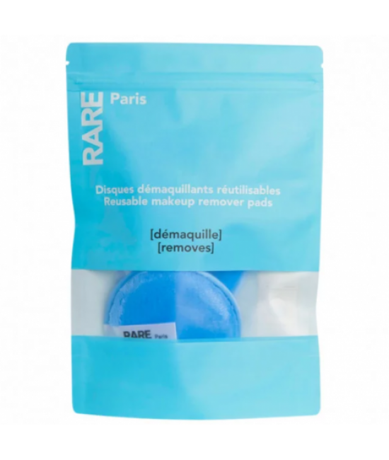 Багаторазові диски для зняття макіяжу  RARE Paris Carbone Glace Reusable Makeup Remover Pads