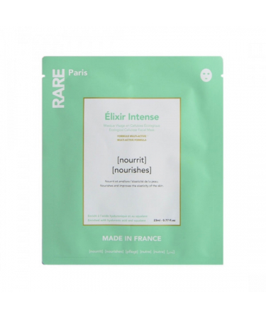 Поживна маска для обличчя з гіалуроновою кислотою та скваланом RARE Paris Elixir Intence