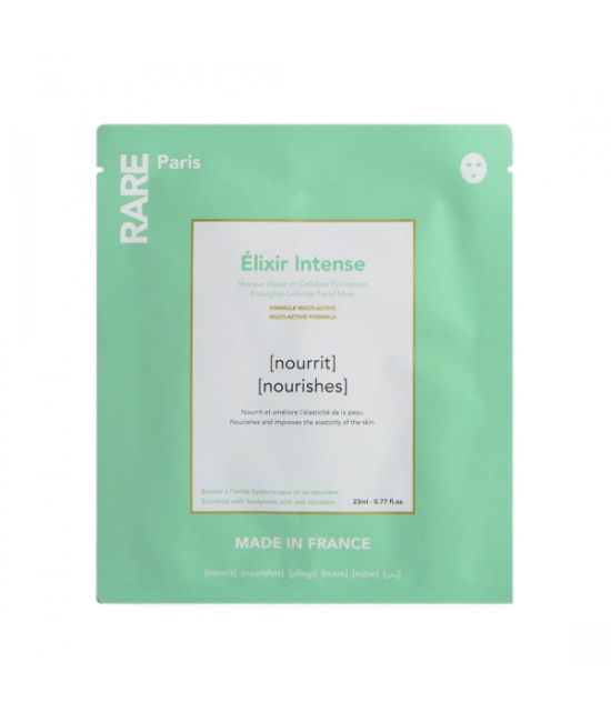 Поживна маска для обличчя з гіалуроновою кислотою та скваланом RARE Paris Elixir Intence