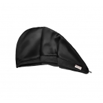 Двосторонній рушник-тюрбан для волосся з натуральним шовком MON MOU Hair Turban Black