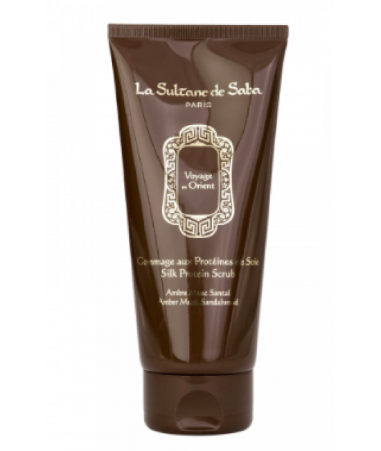 Скраб для тіла шовковий Амбра Мускус Сантал La Sultane de Saba Silk Protein Scrub 