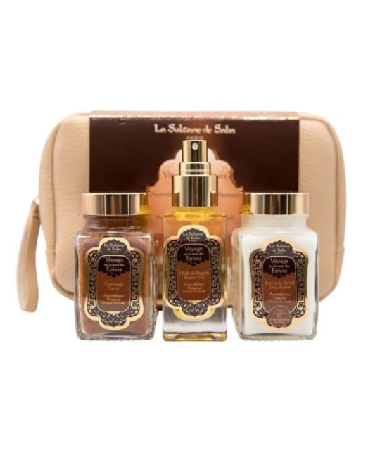 Набір для тіла Аюрведичний La Sultane de Saba Coffret Voyage Sur La Route Des Epices Ayurvedique