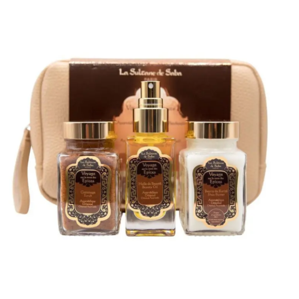 Набір для тіла Аюрведичний La Sultane de Saba Coffret Voyage Sur La Route Des Epices Ayurvedique