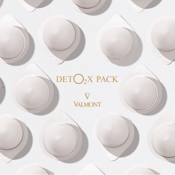 Киснева бульбашкова маска Valmont Deto2x Pack
